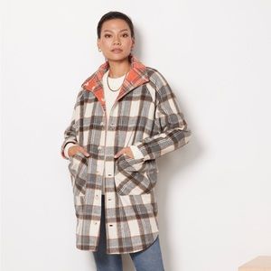 Reversible Plaid Blank NYC Jacket